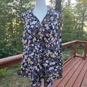 Liz Claiborne Career Floral Sleeveless Women's Top